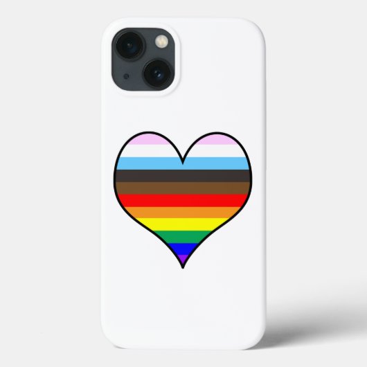 Rainbow Heart Coque-Mate coque iphone (Verso)