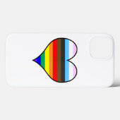 Rainbow Heart Coque-Mate coque iphone (Verso (horizontal))