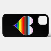 Rainbow Heart Coque-Mate coque iphone (Verso (horizontal))