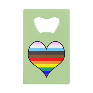 Rainbow Heart Credit Kaart Bottle Open Kredietkaart Flessenopener