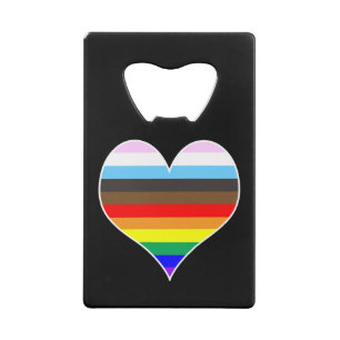 Rainbow Heart Credit Kaart Bottle Open Kredietkaart Flessenopener