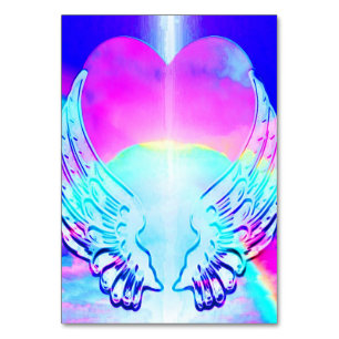 Rainbow Heart en Angel Wings Kaart