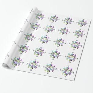 Rainbow Heart en Lily Cadeaupapier
