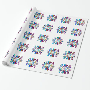 Rainbow Heart en Lily Cadeaupapier