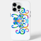 Rainbow Heart en Lily Case-Mate iPhone Case (Achterkant)