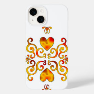 Rainbow Heart en Lily Case-Mate iPhone 14 Hoesje