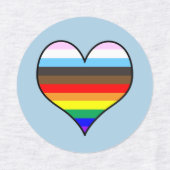 Rainbow Heart Étiquettes (Design 2)