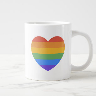 Rainbow Heart Extra Grote Beker