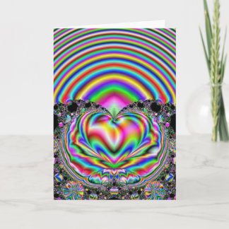 Rainbow Heart Feestdagen Kaart
