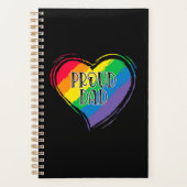 Rainbow Heart Flag Fier papa LGBT Gay pride Mois (Devant)