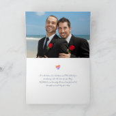 Rainbow Heart, foto van Joy Wedding Bedankkaart (Binnen)