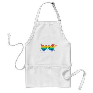 Rainbow Heart Gals Standaard Schort