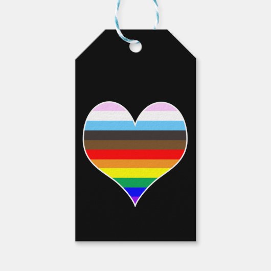 Rainbow Heart Gift Labels Cadeaulabel (Voorkant)