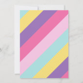 Rainbow Heart Girls 6th Birthday Party Invitation (Dos)