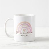 Rainbow Heart Grandma Gift Koffiemok (Links)