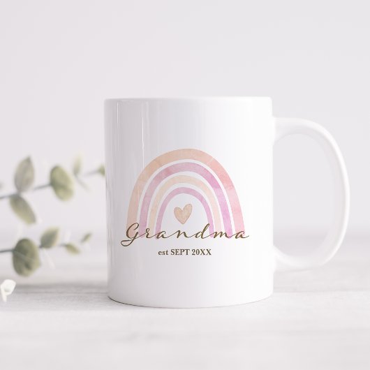 Rainbow Heart Grandma Gift Koffiemok