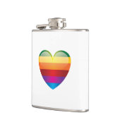 Rainbow Heart Heupfles (Links)