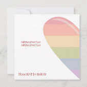 Rainbow Heart Kaart (Achterkant)