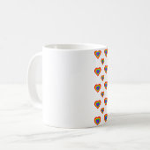 Rainbow Heart Koffiemok (Voorkant links)