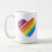 Rainbow Heart Koffiemok (Links)