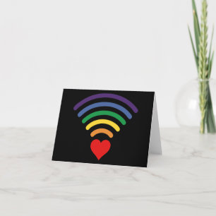 RAINBOW HEART KOMT UIT LGBTQ-KAART KAART