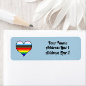 Rainbow Heart Label (Insitu)