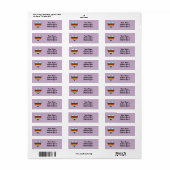 Rainbow Heart Label (Full Sheet)