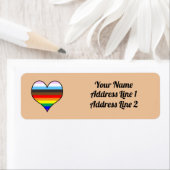 Rainbow Heart Label (Insitu)