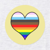 Rainbow Heart Labels (Design 2)