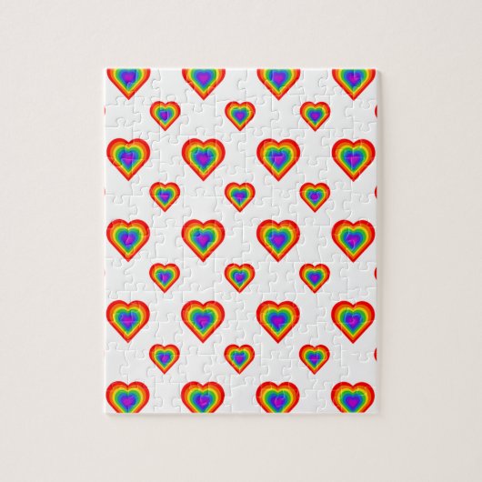Rainbow Heart Legpuzzel (Verticaal)