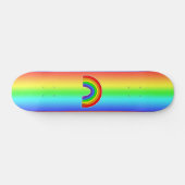 Rainbow Heart LGBTQ+ Skateboard (Horz)
