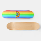 Rainbow Heart LGBTQ+ Skateboard (Horz)