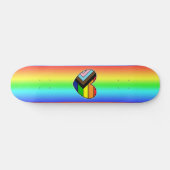 Rainbow Heart LGBTQ+ Skateboard (Horizontaal)