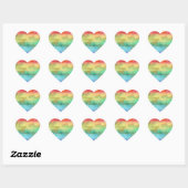 Rainbow Heart Liefde Vrolijk Helder Hart Sticker (Vel)