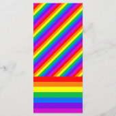 Rainbow Heart Love is Love Menu Mariage (Dos)