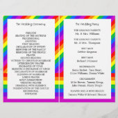 Rainbow Heart Love is Love Wedding Bi-voudig Progr (Achterkant)