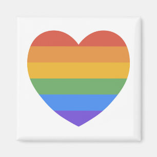 Rainbow Heart Magneet