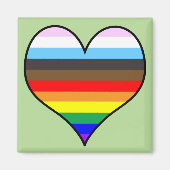 Rainbow Heart Magneet (Voorkant)