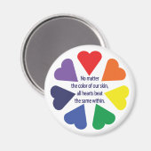 Rainbow Heart Magneet (Voorkant / Achterkant)