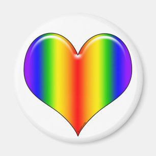Rainbow Heart Magnet Magneet