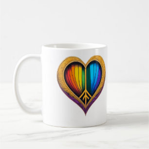 Rainbow Heart Mok