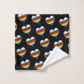 Rainbow Heart Motif (Gant de toilette)