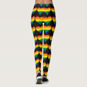 Rainbow Heart Motif LGBT Pride Leggings (Dos)