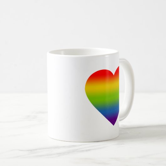 Rainbow Heart Mug (Devant droit)