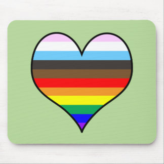 Rainbow Heart Muismat