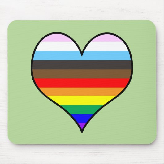 Rainbow Heart Muismat (Voorkant)
