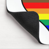 Rainbow Heart Muismat (Hoek)