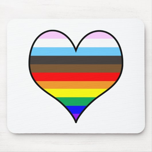 Rainbow Heart Muismat (Voorkant)