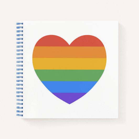Rainbow Heart Notitieboek (Voorkant)