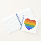 Rainbow Heart Notitieboek (Binnen)